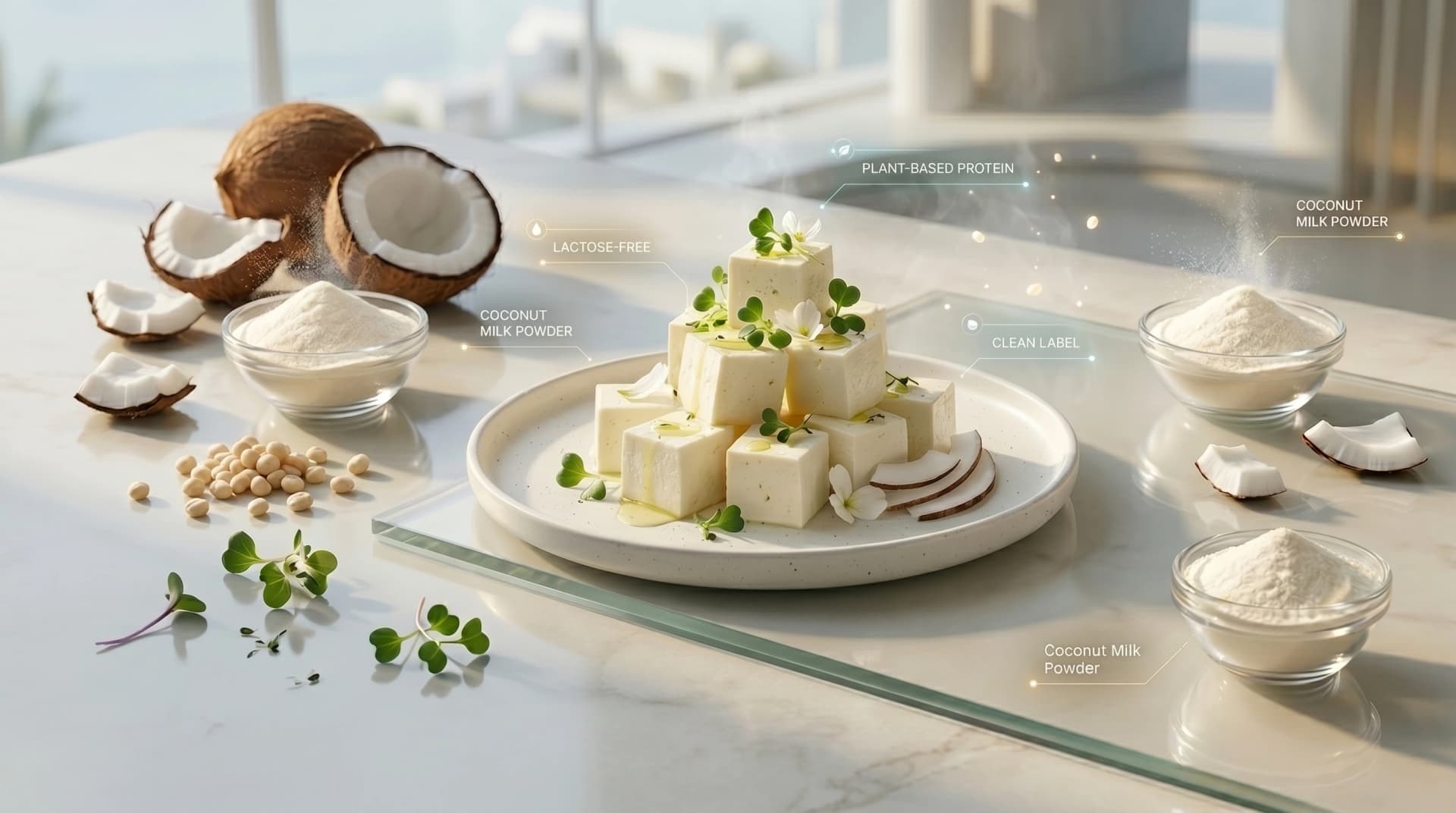Premium Coconut Paneer — dairy-free plant-based paneer made from fresh coconut milk
