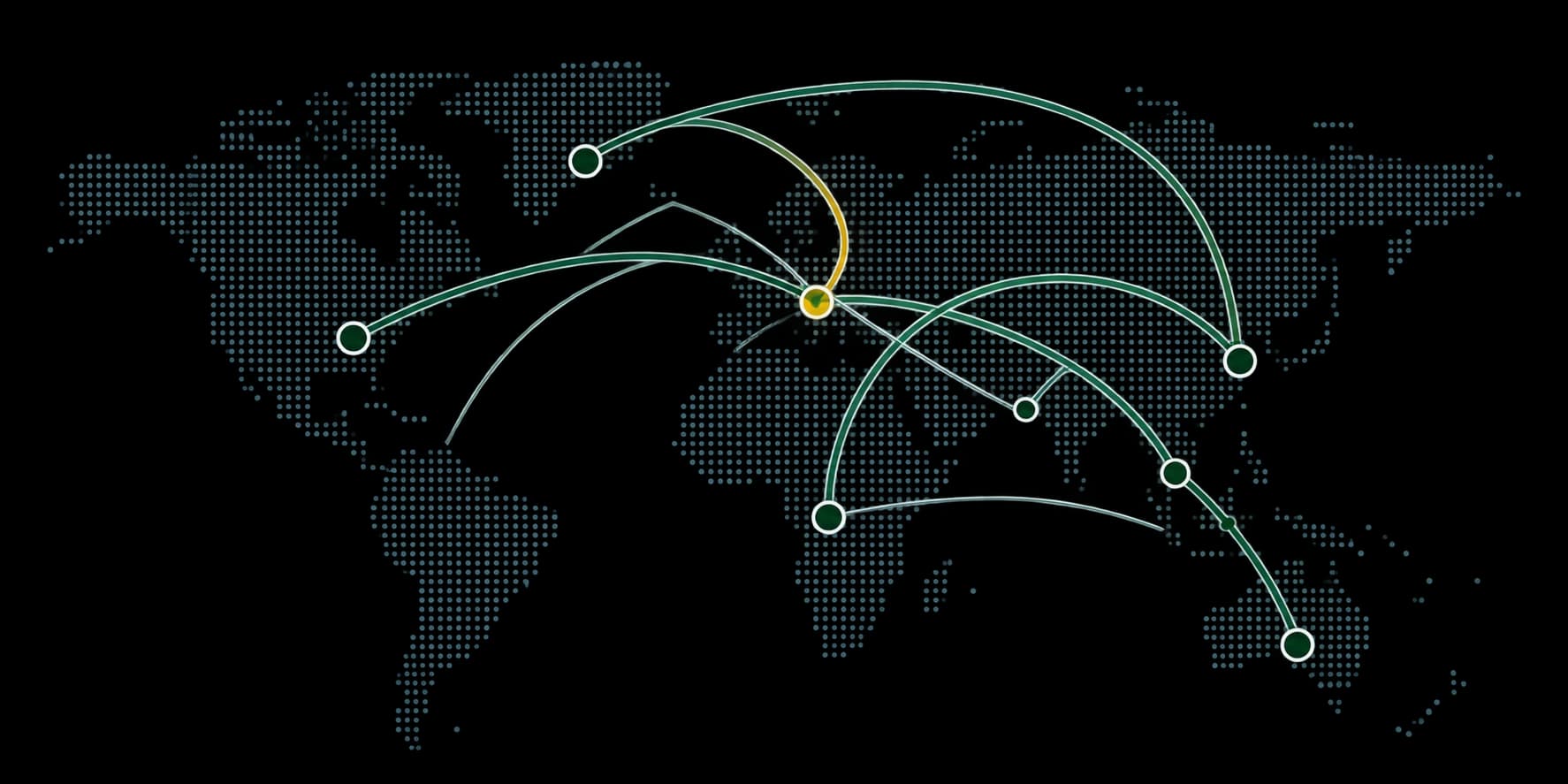 Global presence world map