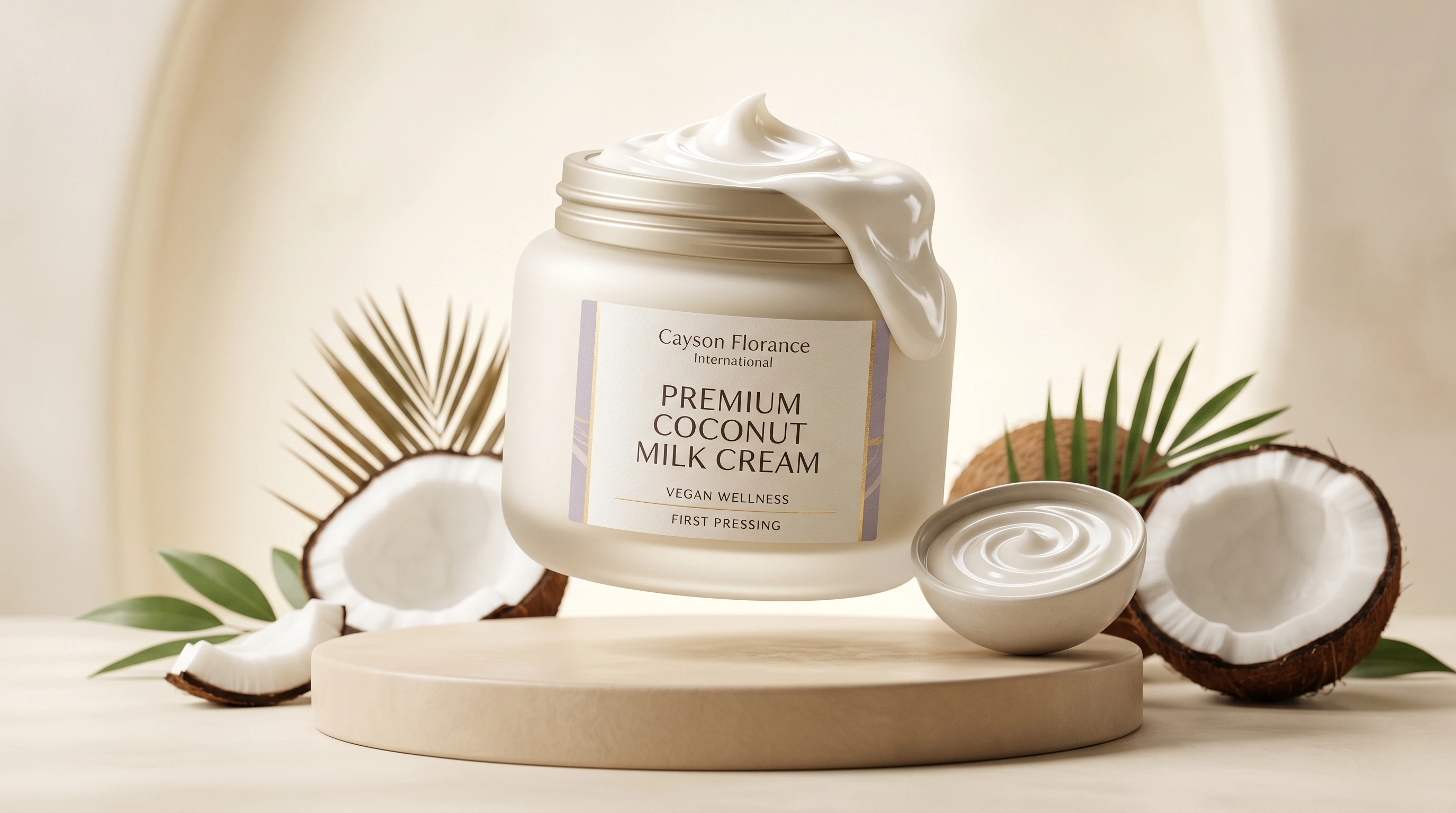 Premium Coconut Milk Cream — Crafted from the very first pressing of mature handpicked coconuts, our Premium ...
